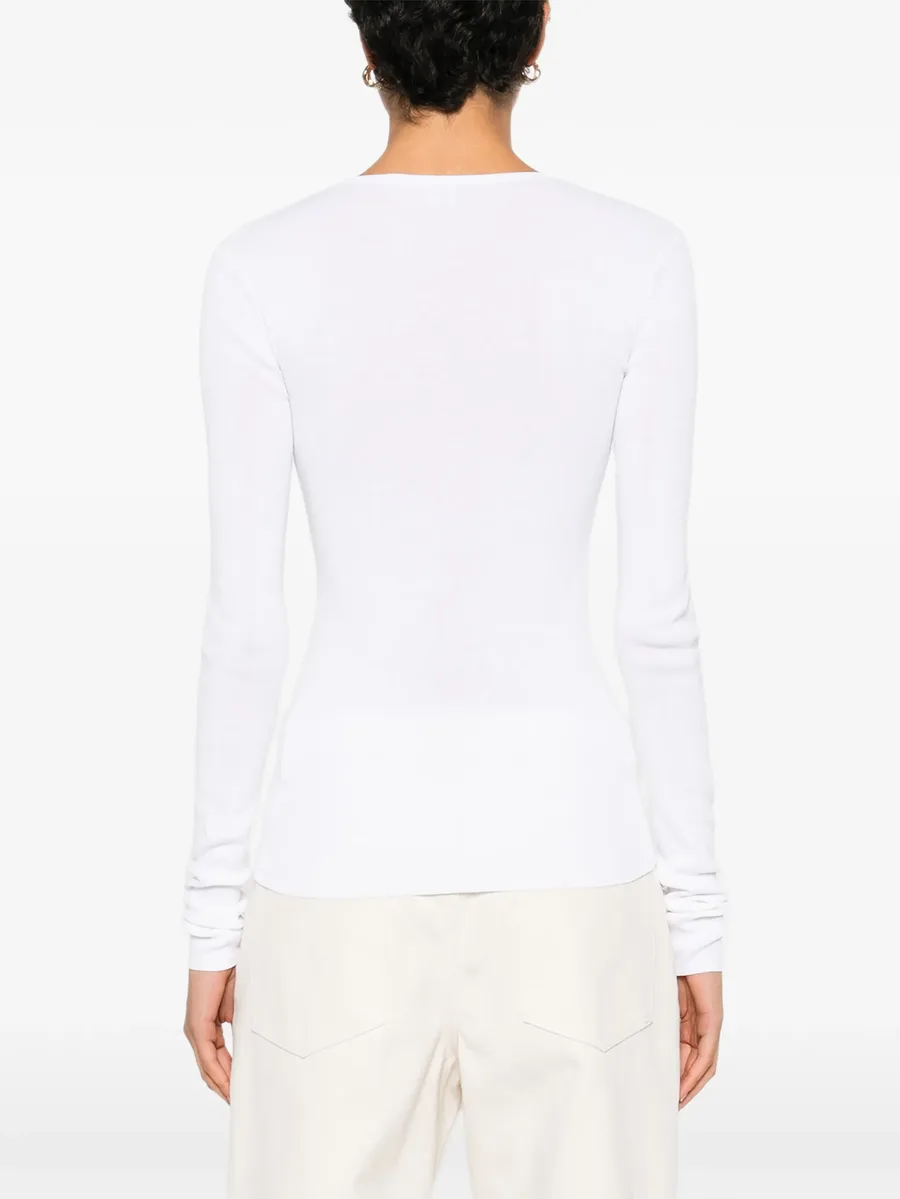 long-sleeve cotton top 7
