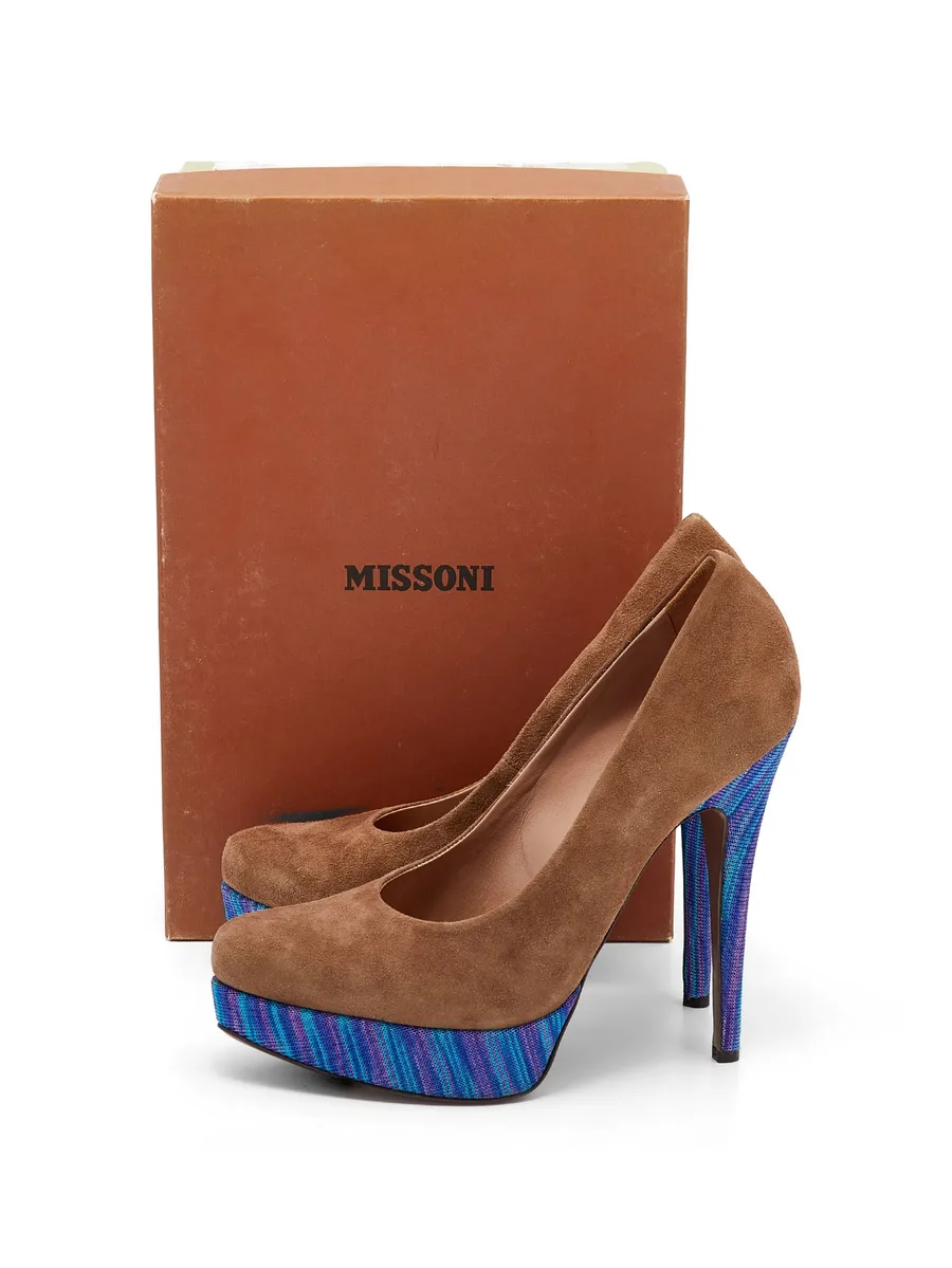 knit-platform pumps 9