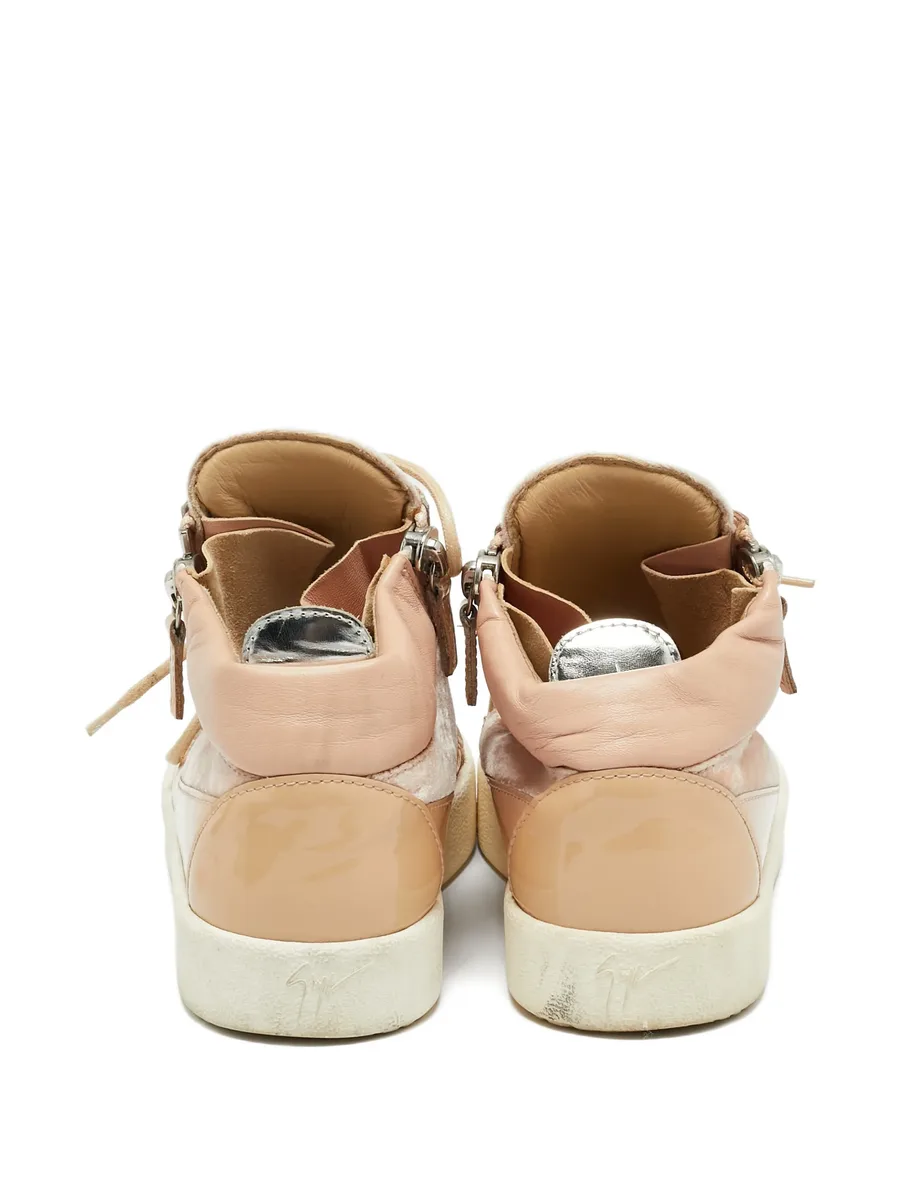 leather zip sneakers 4