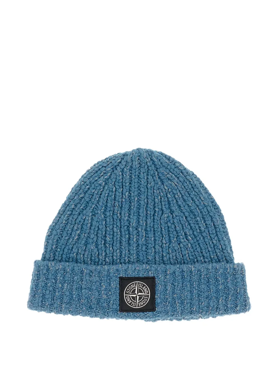 Compass-patch knit beanie 2