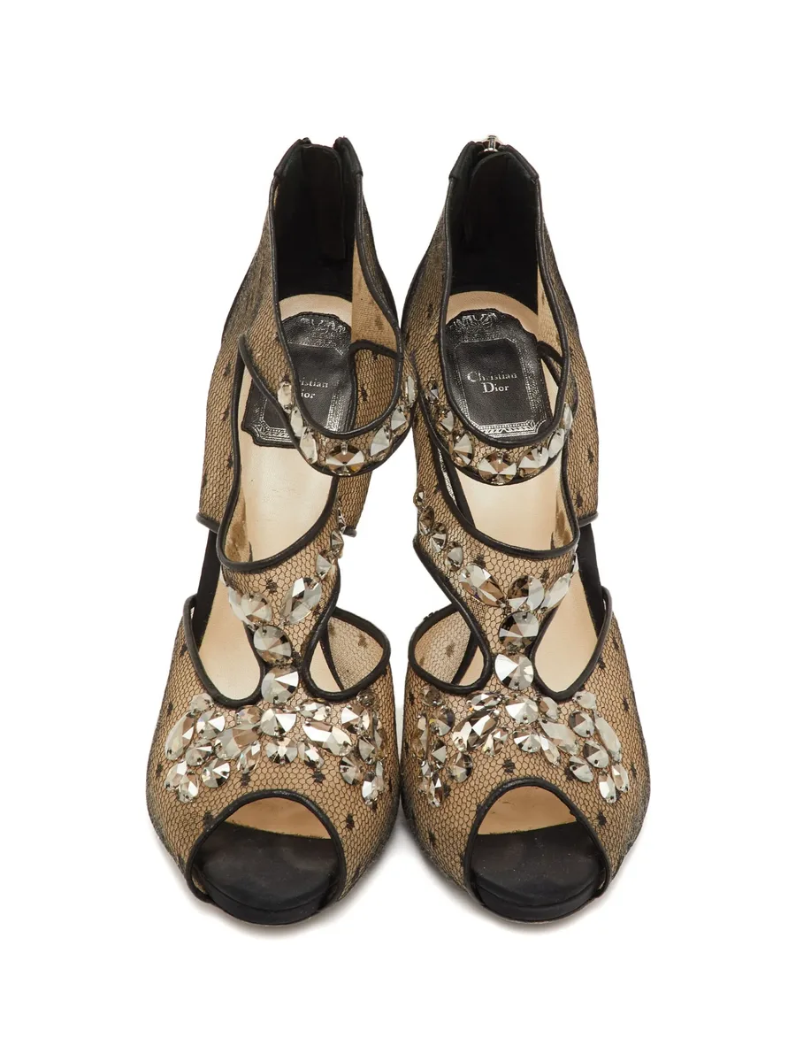 mesh cut-out sandals 5