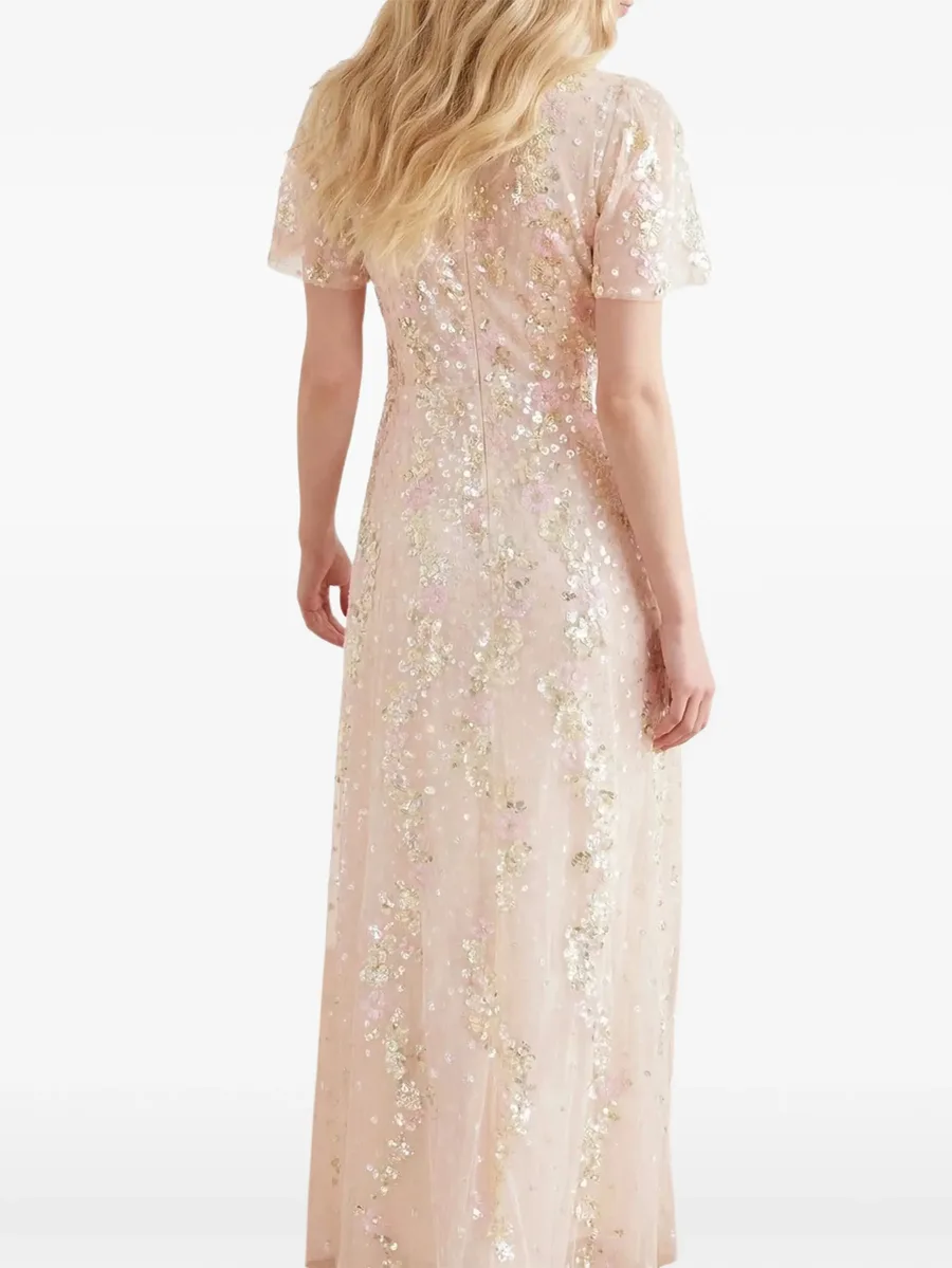 Confetti round-neck maxi dress 6