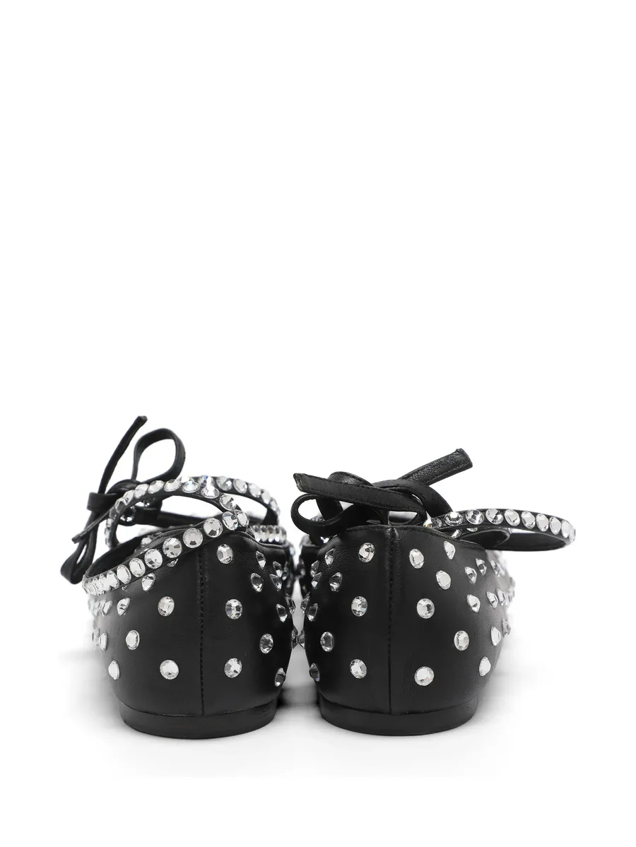 Ane crystal-embellished ballet flats 3