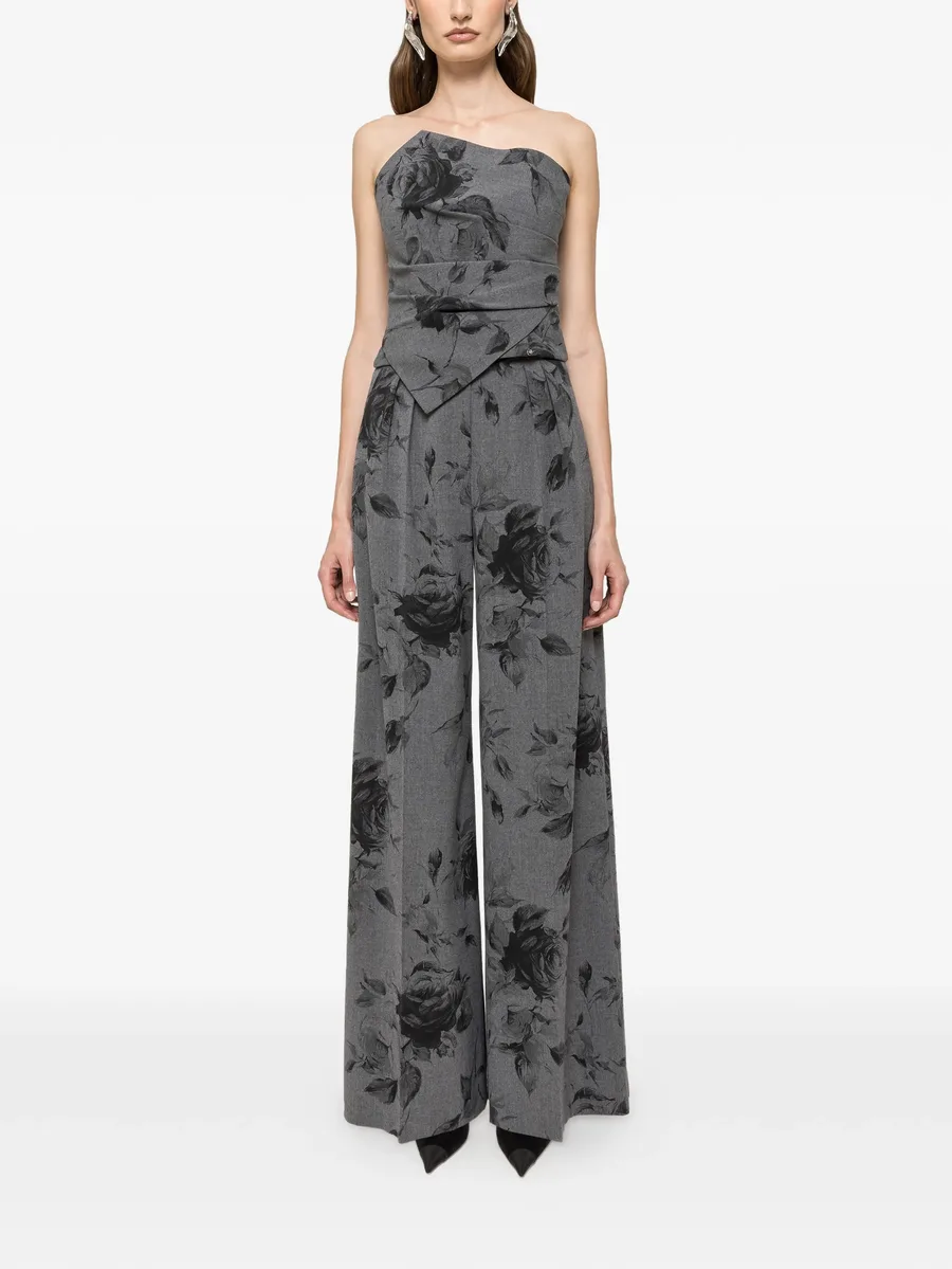 sleeveless floral-print top 4