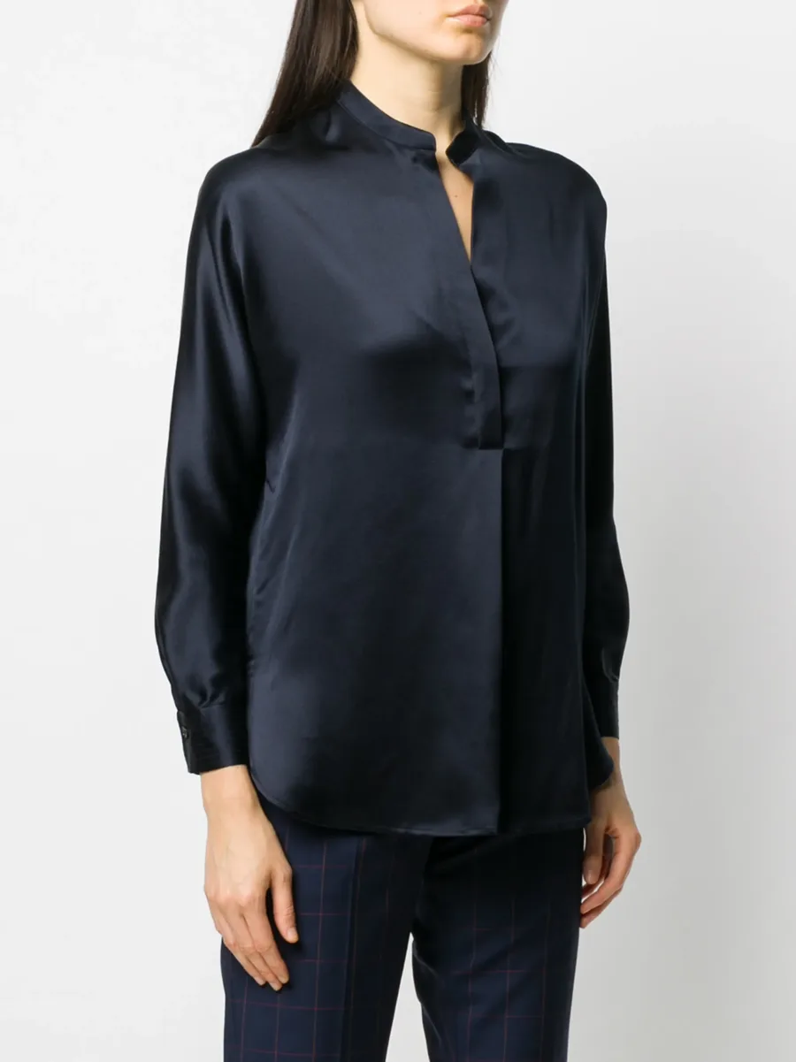 long-sleeved open front blouse 6