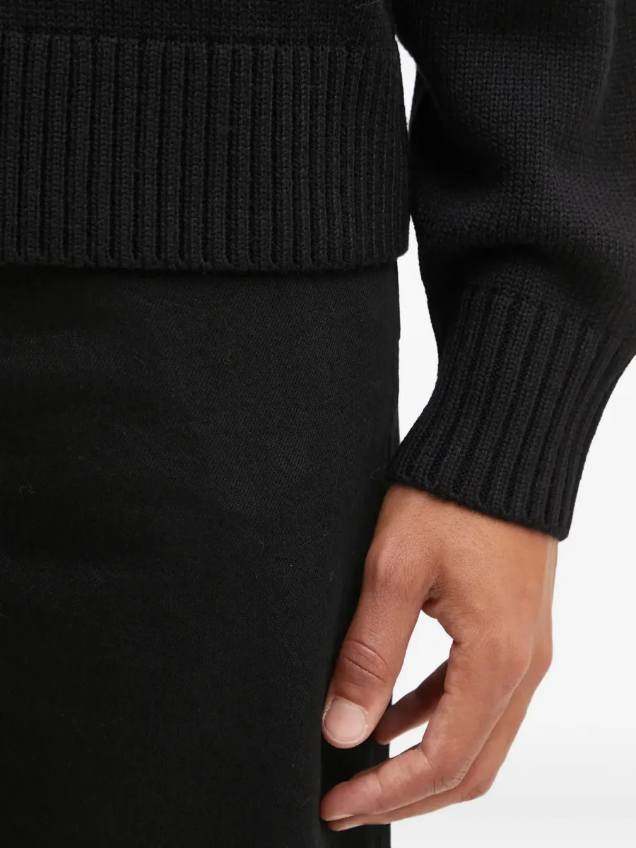 embroidered crew-neck sweater 9