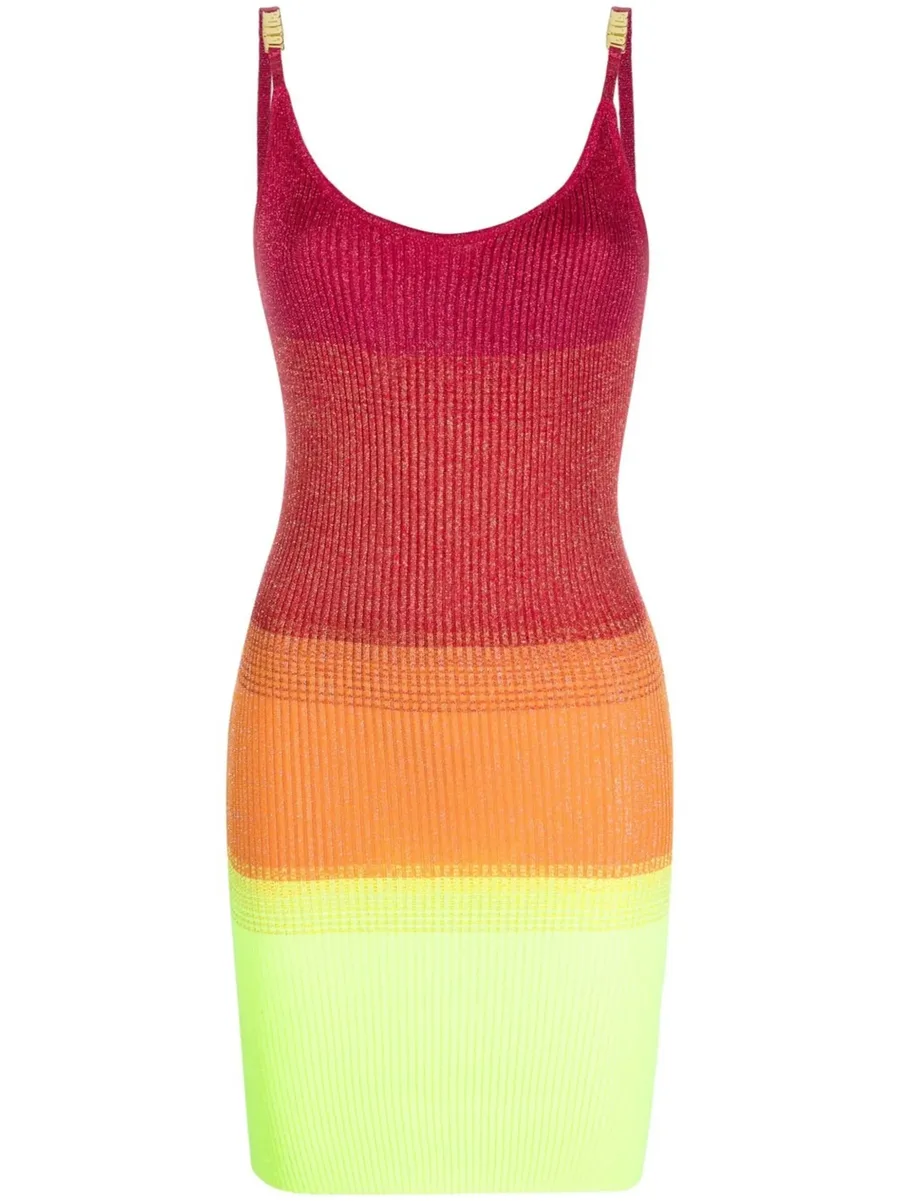 multicoloured sleeveless dress 1