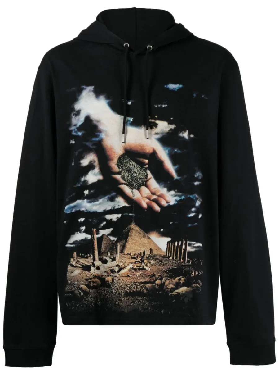 x Kimura Tsunehisa graphic-print hoodie 1