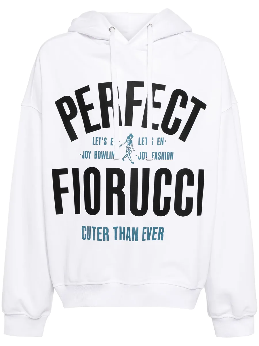 Perfect Fiorucci-print cotton hoodie 1