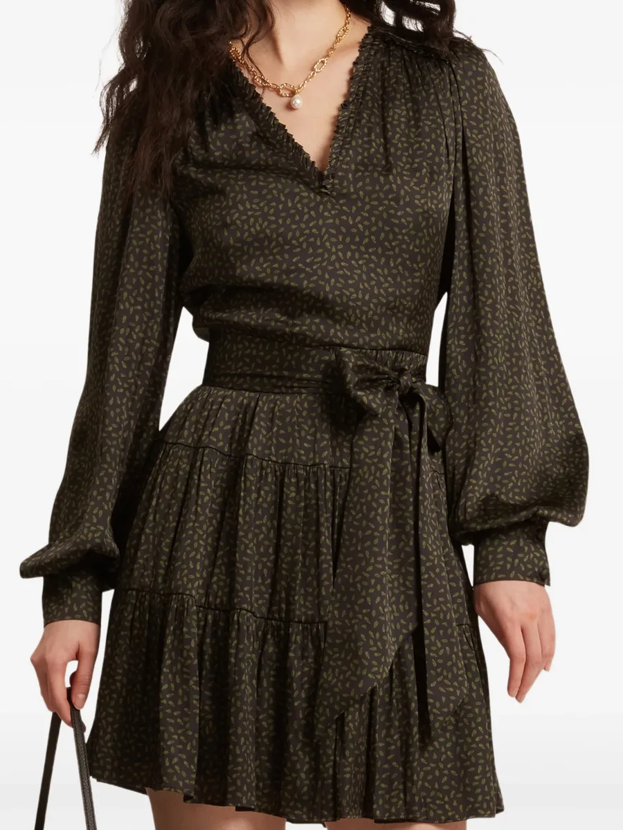 Phoeba printed tiered mini dress 3