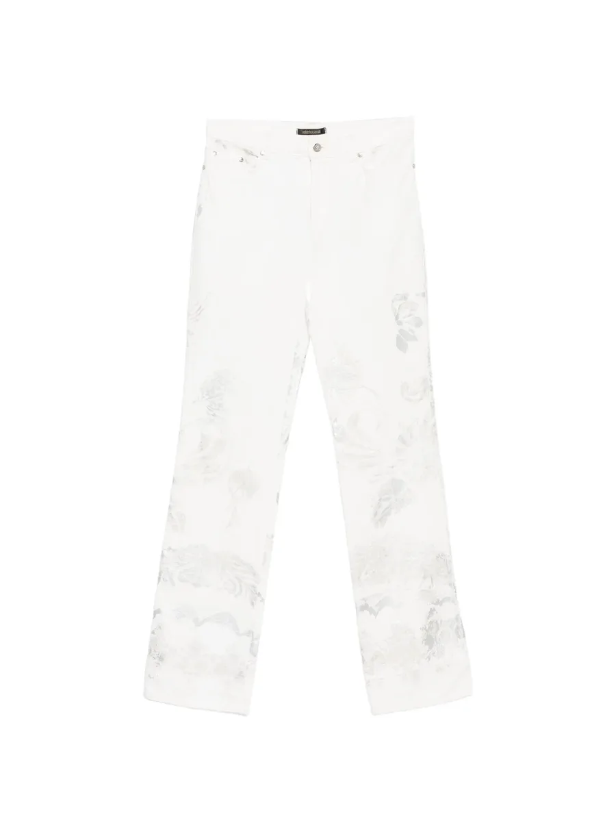 2000s floral-print trousers 1