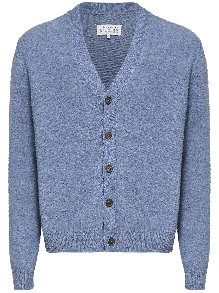 mélange-effect cardigan 2