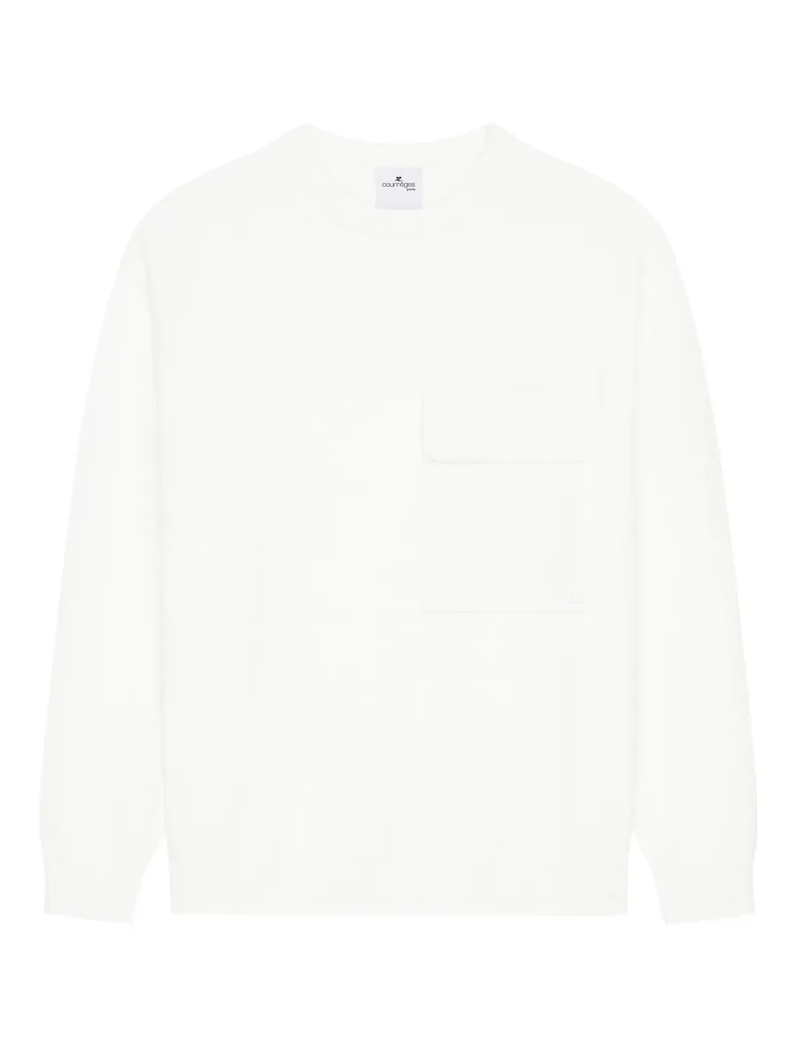chest-pocket crew-neck sweater 2