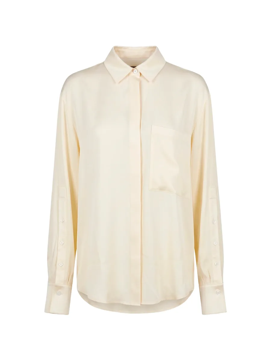 button-sleeve chest-pocket shirt 1