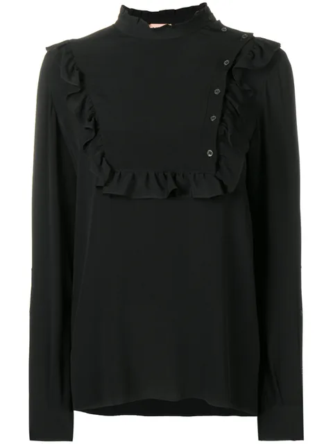 ruffle trim blouse