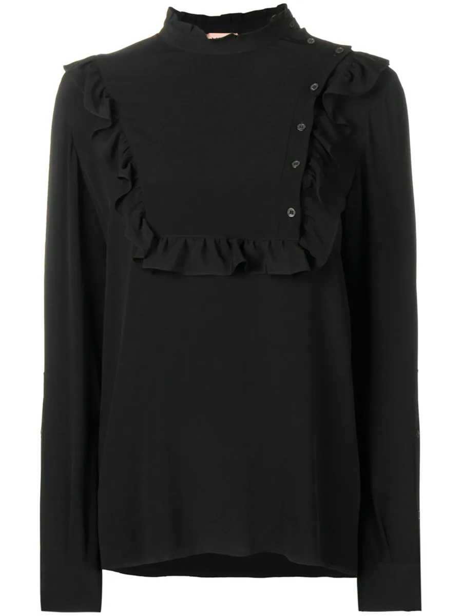 ruffle trim blouse 1