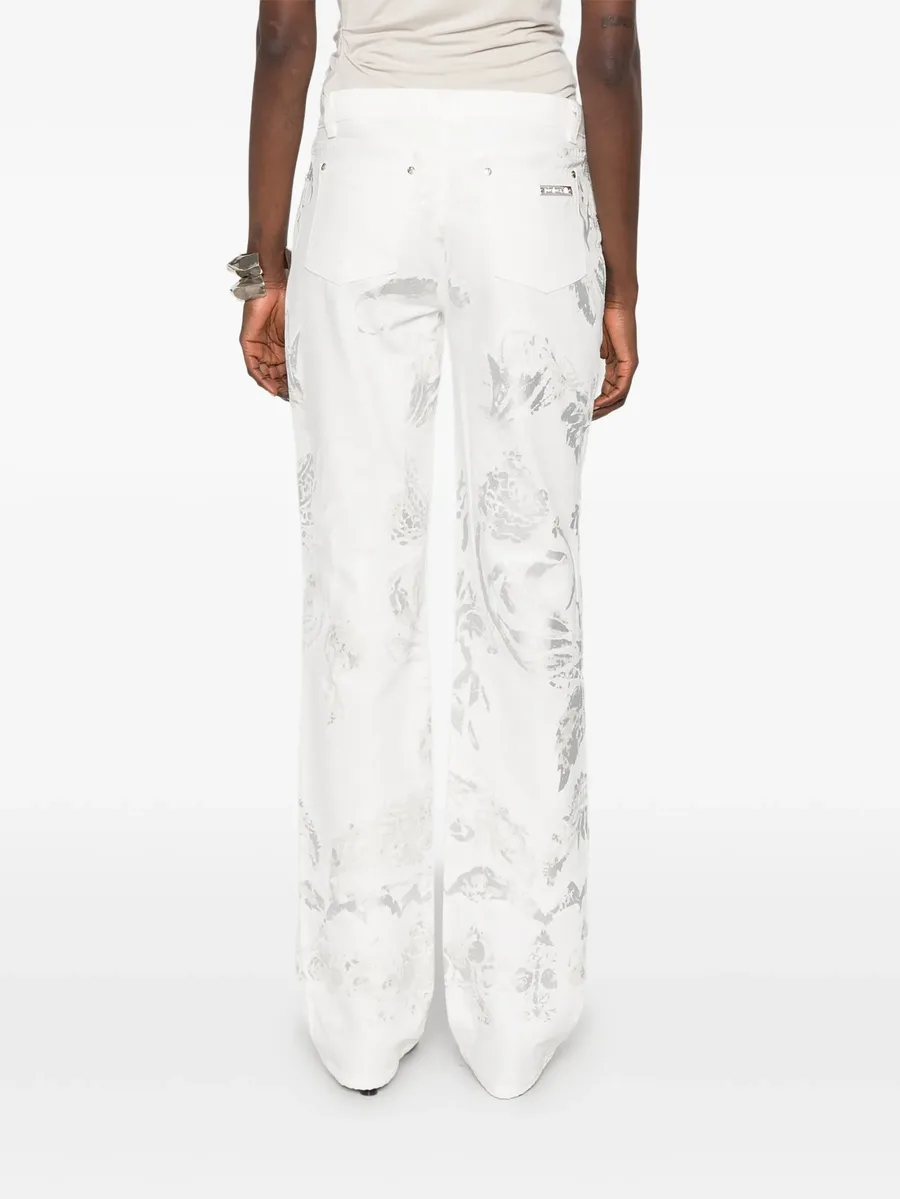 2000s floral-print trousers 7