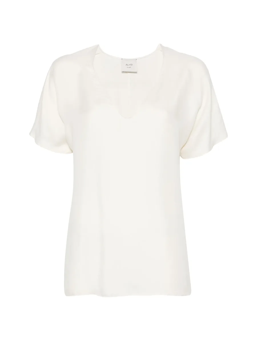 V-neck short-sleeved T-shirt 1