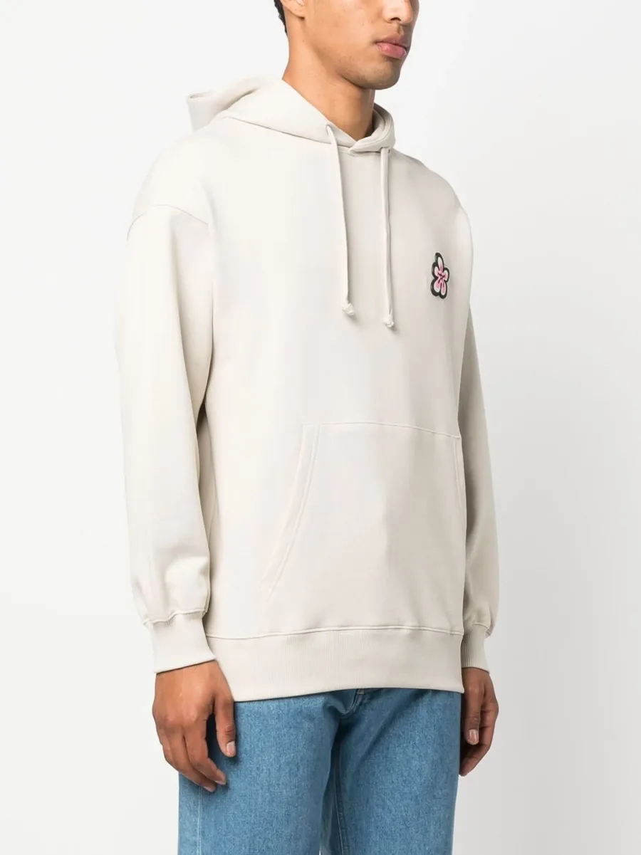 floral print cotton hoodie 9
