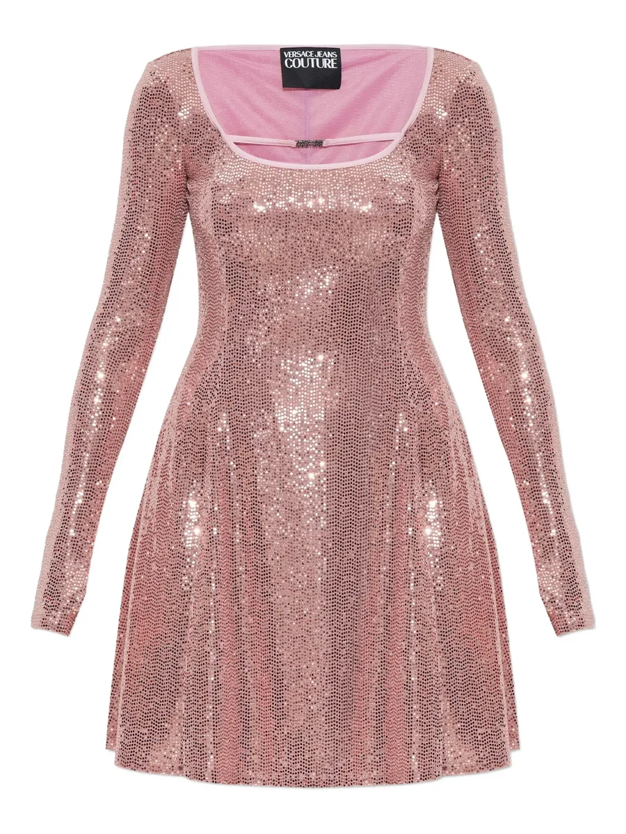 sequin-embellished mini dress 2