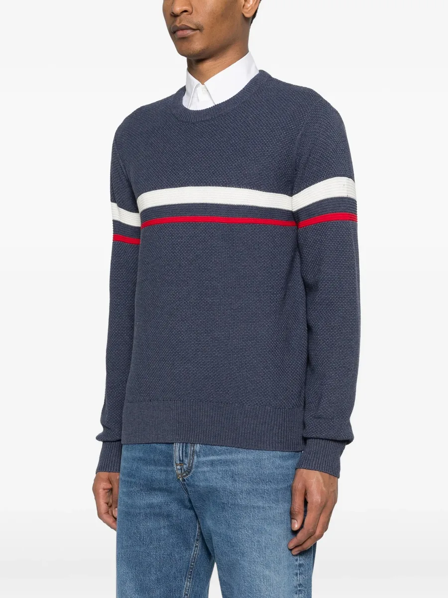 striped crew-neck sweater 6