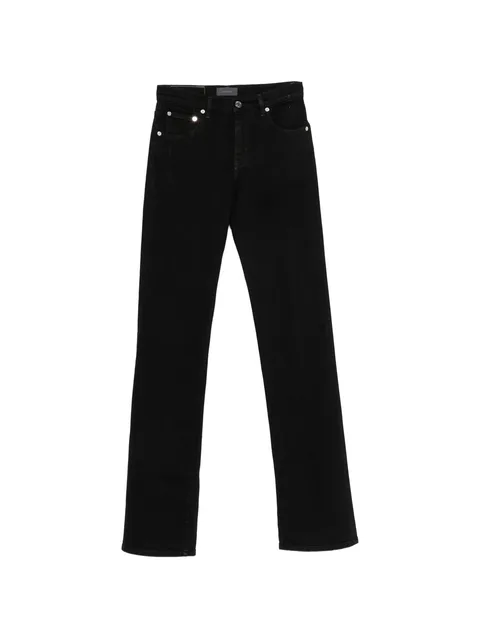 split-hem jeans