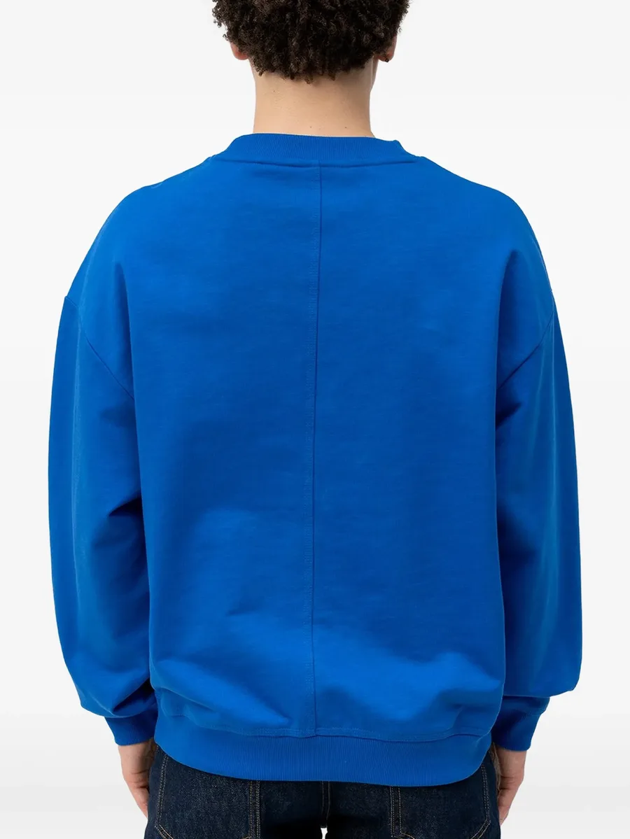 logo-patch crew-neck sweatshirt 3