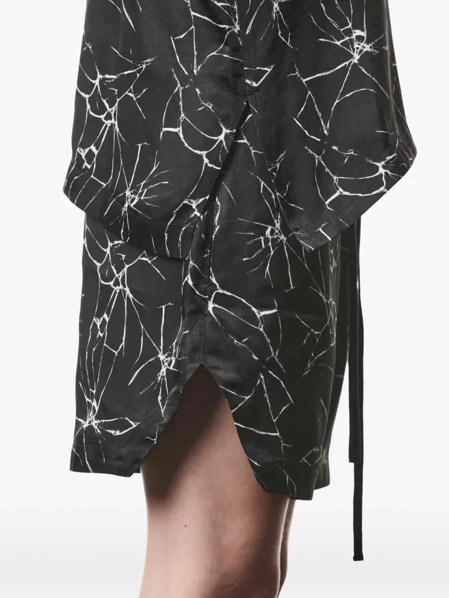 V-neck marble-print blouse 12