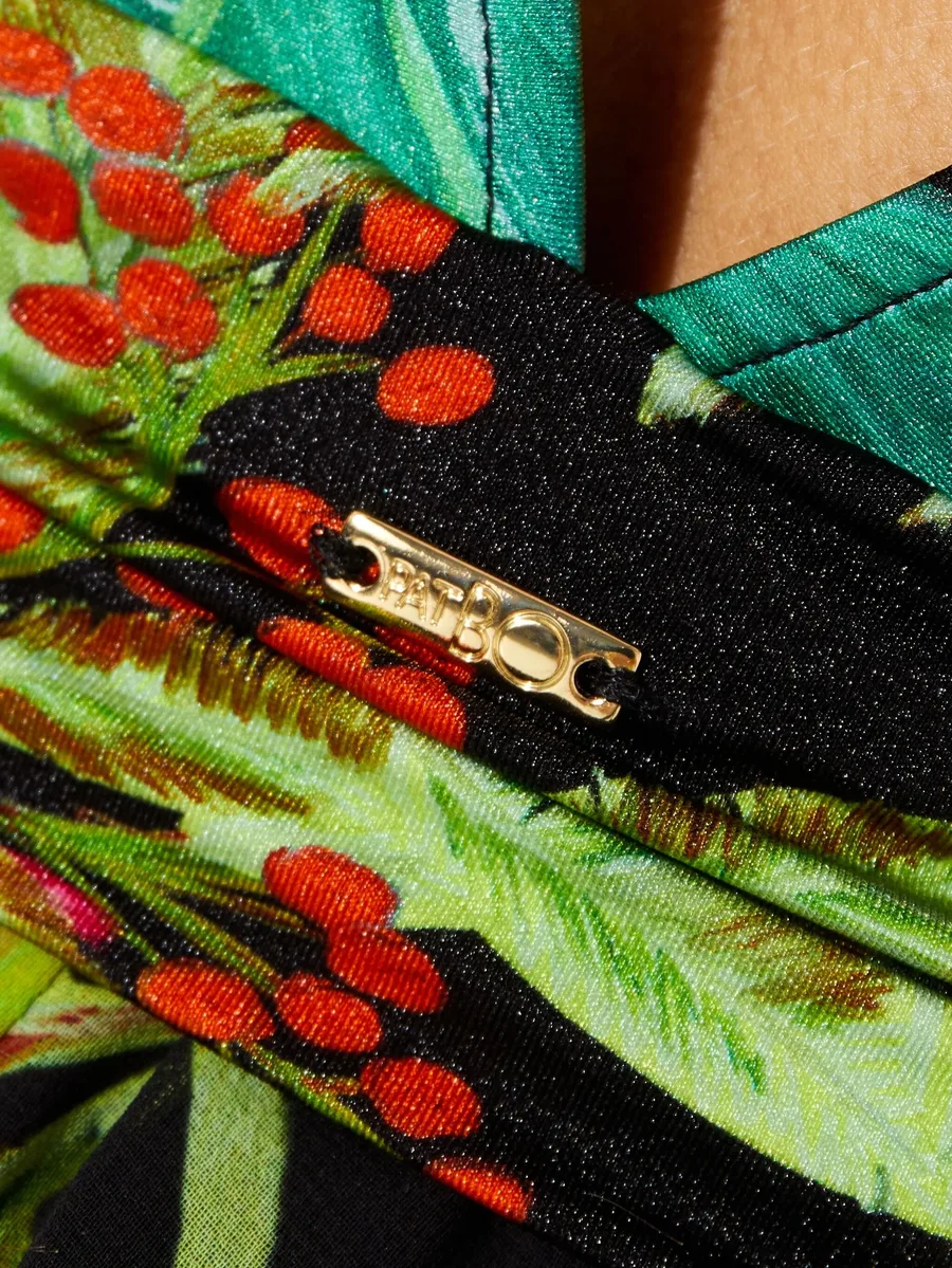 Tropicalia floral-pattern midi dress 10