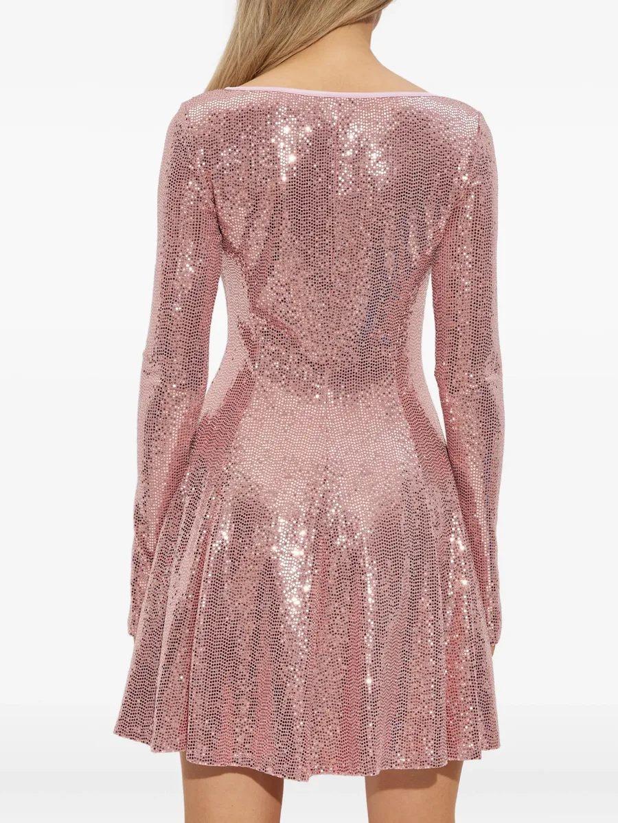 sequin-embellished mini dress 7