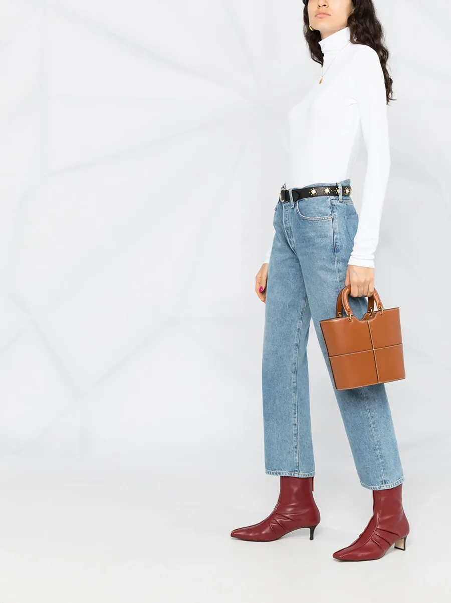 roll-neck cotton blouse 7
