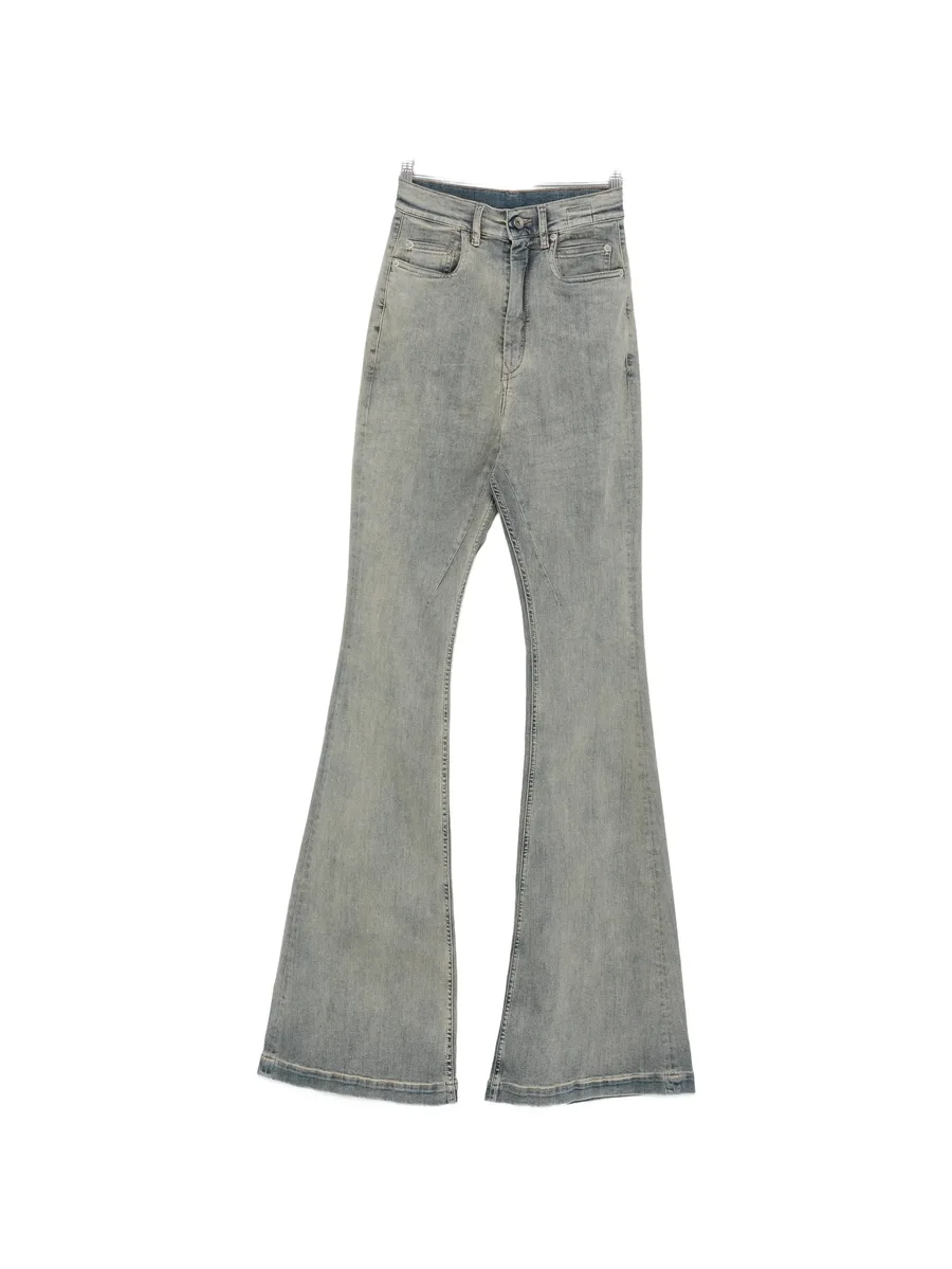 high-waisted flared jeans 1