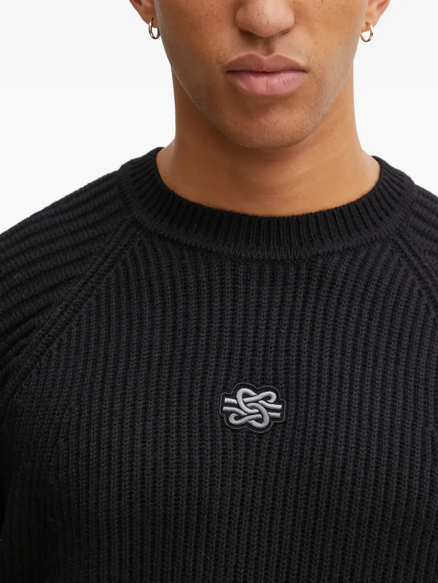 ribbed embroidered sweater 10