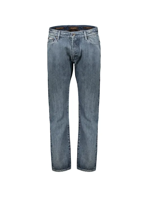 Pavel 10 faded straight-leg jeans