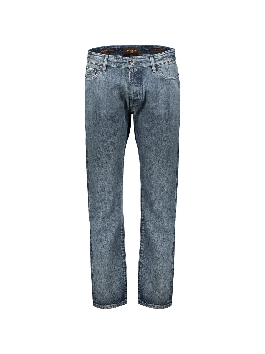 Pavel 10 faded straight-leg jeans 1