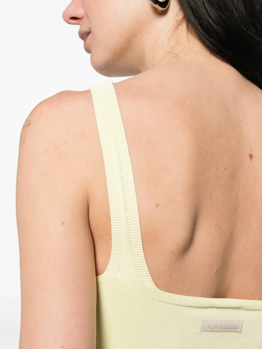 V-neck ribbed top 10