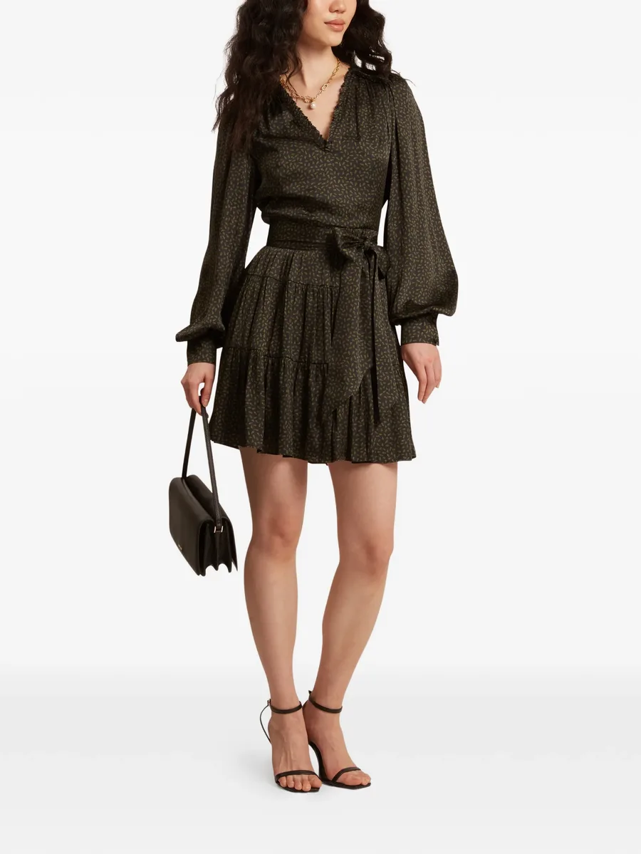 Phoeba printed tiered mini dress 1