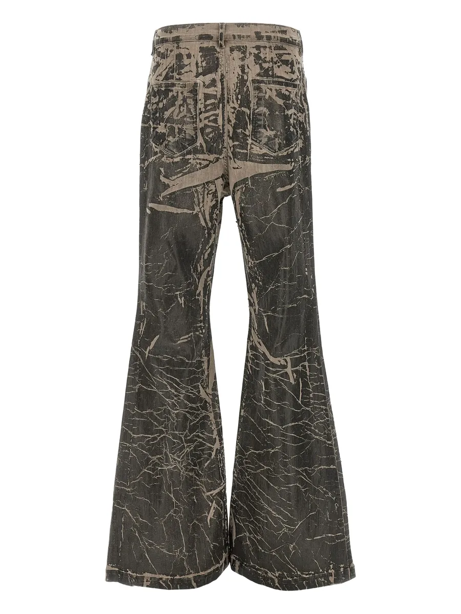 джинсы bootcut на пуговицах 4