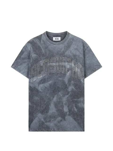 logo-studded washed T-shirt