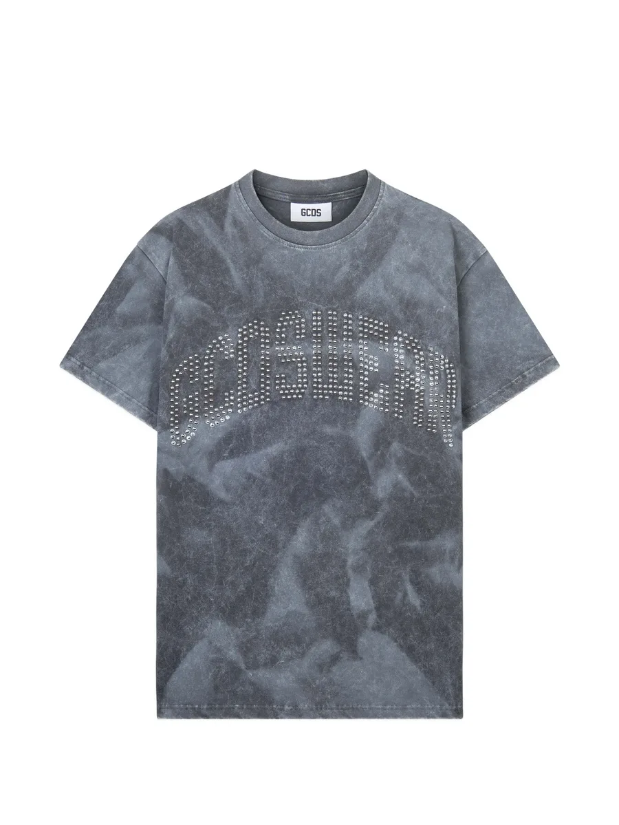 logo-studded washed T-shirt 1