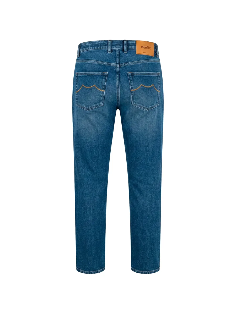 straight-leg logo-patch jeans 2