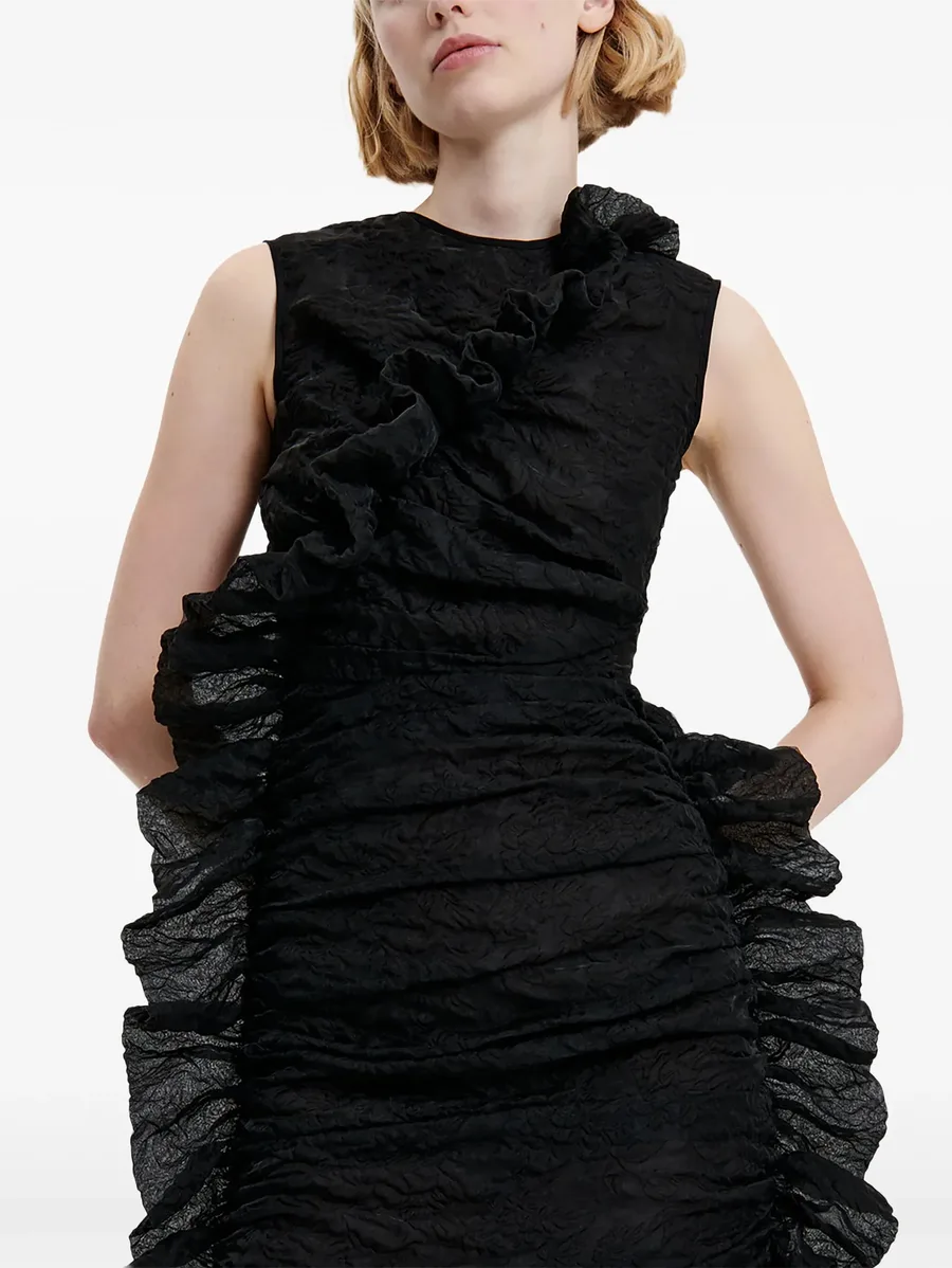 ruffled sleeveless dress 7