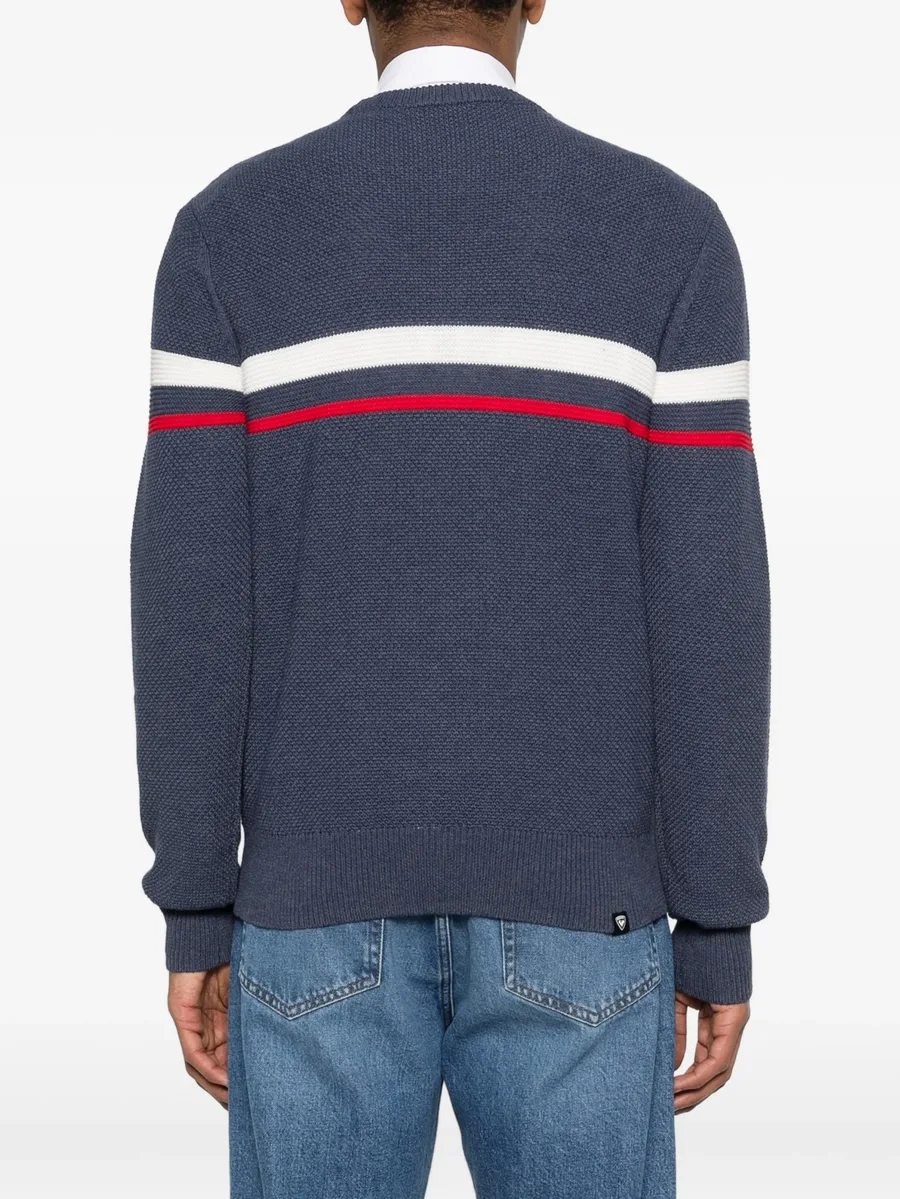 striped crew-neck sweater 7