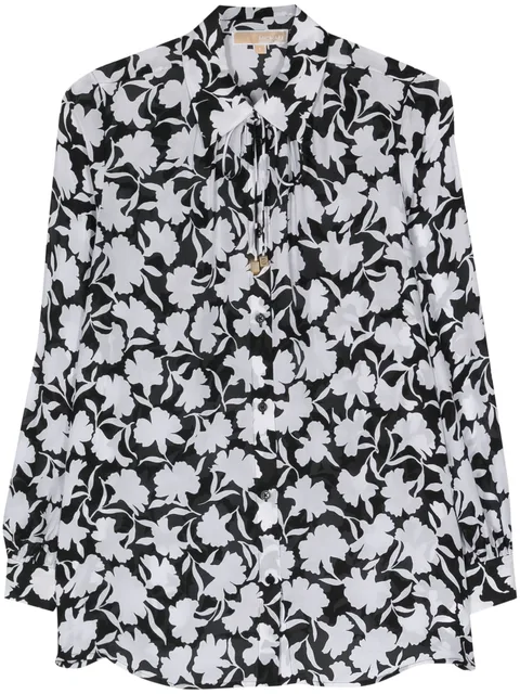 креповая рубашка Shadow Floral