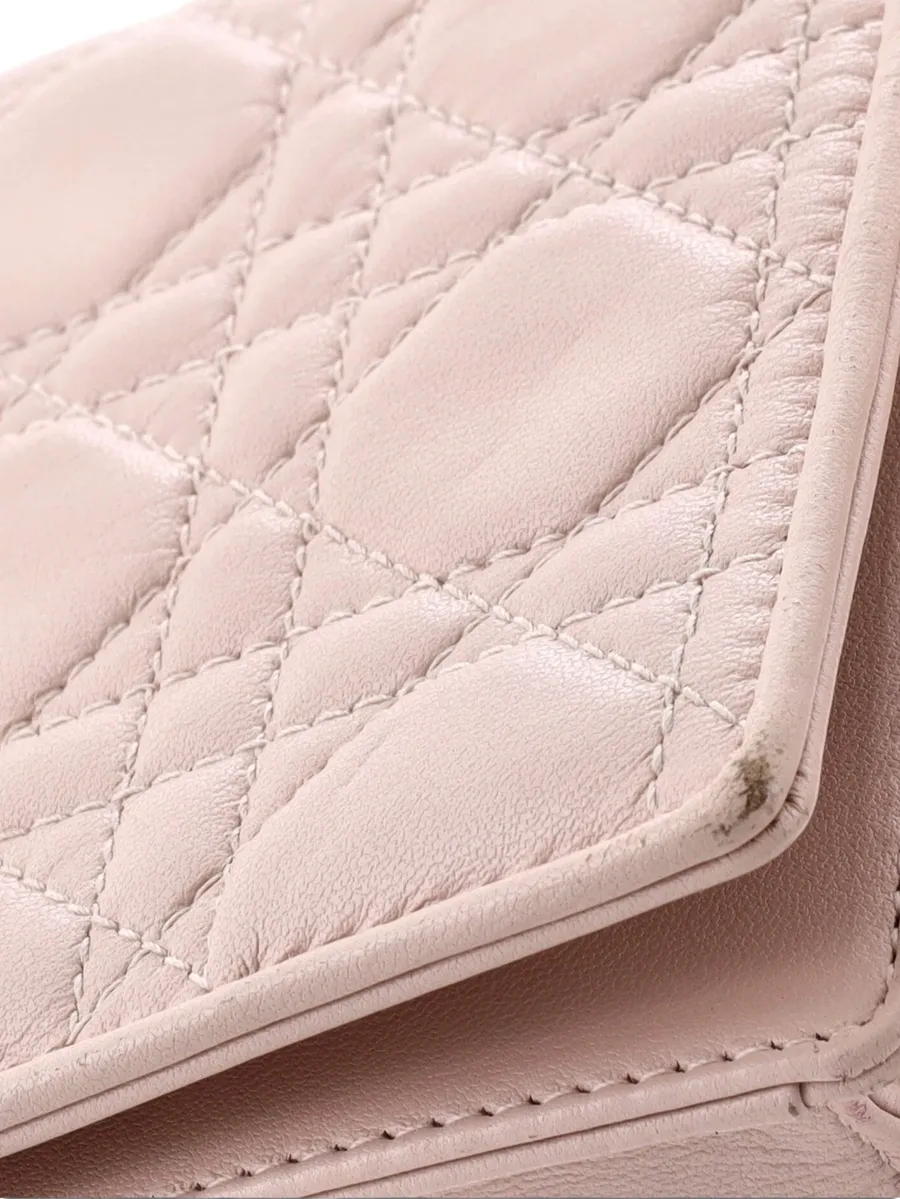 стеганый клатч Lady Dior Chain Pouch Cannage 7