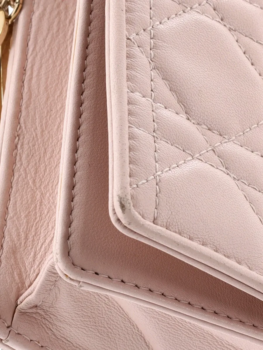 стеганый клатч Lady Dior Chain Pouch Cannage 10