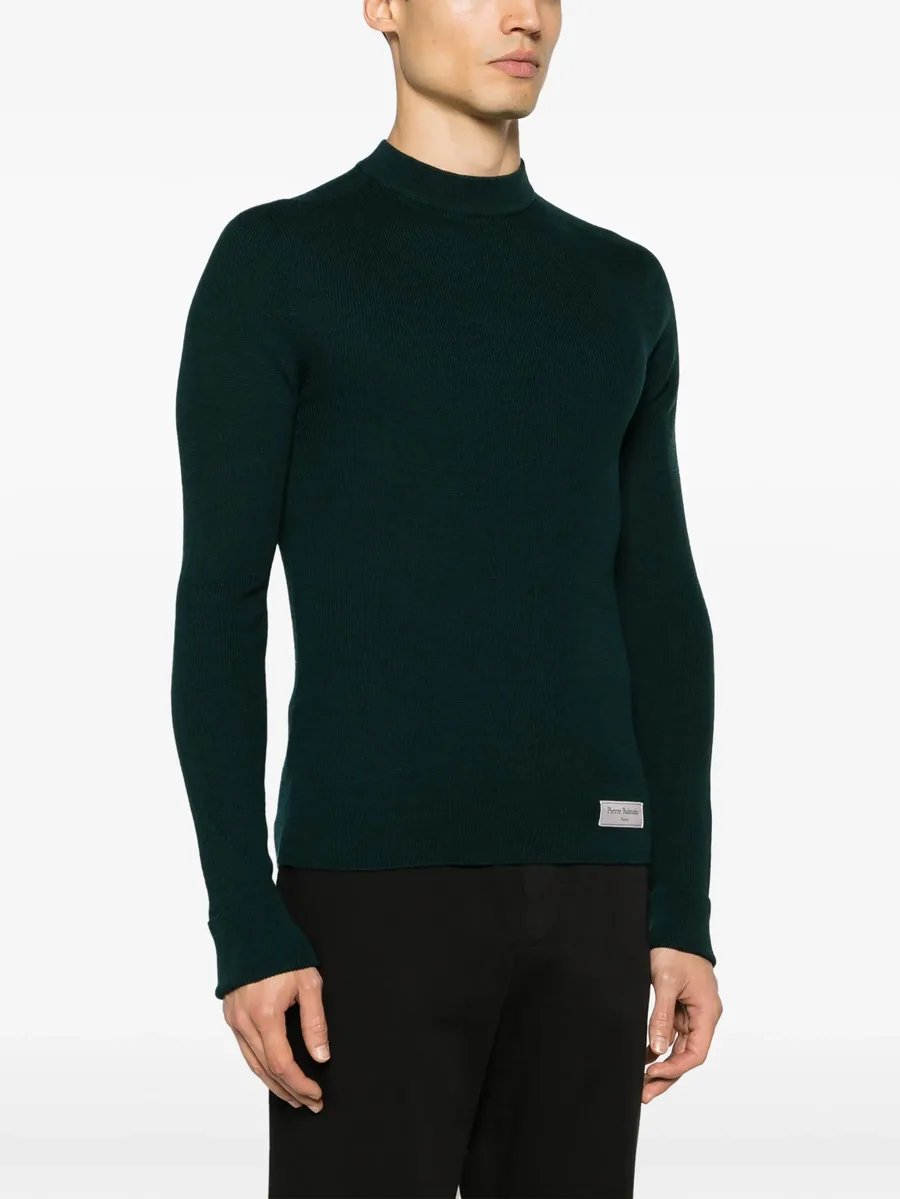 mock-neck merino jumper 5