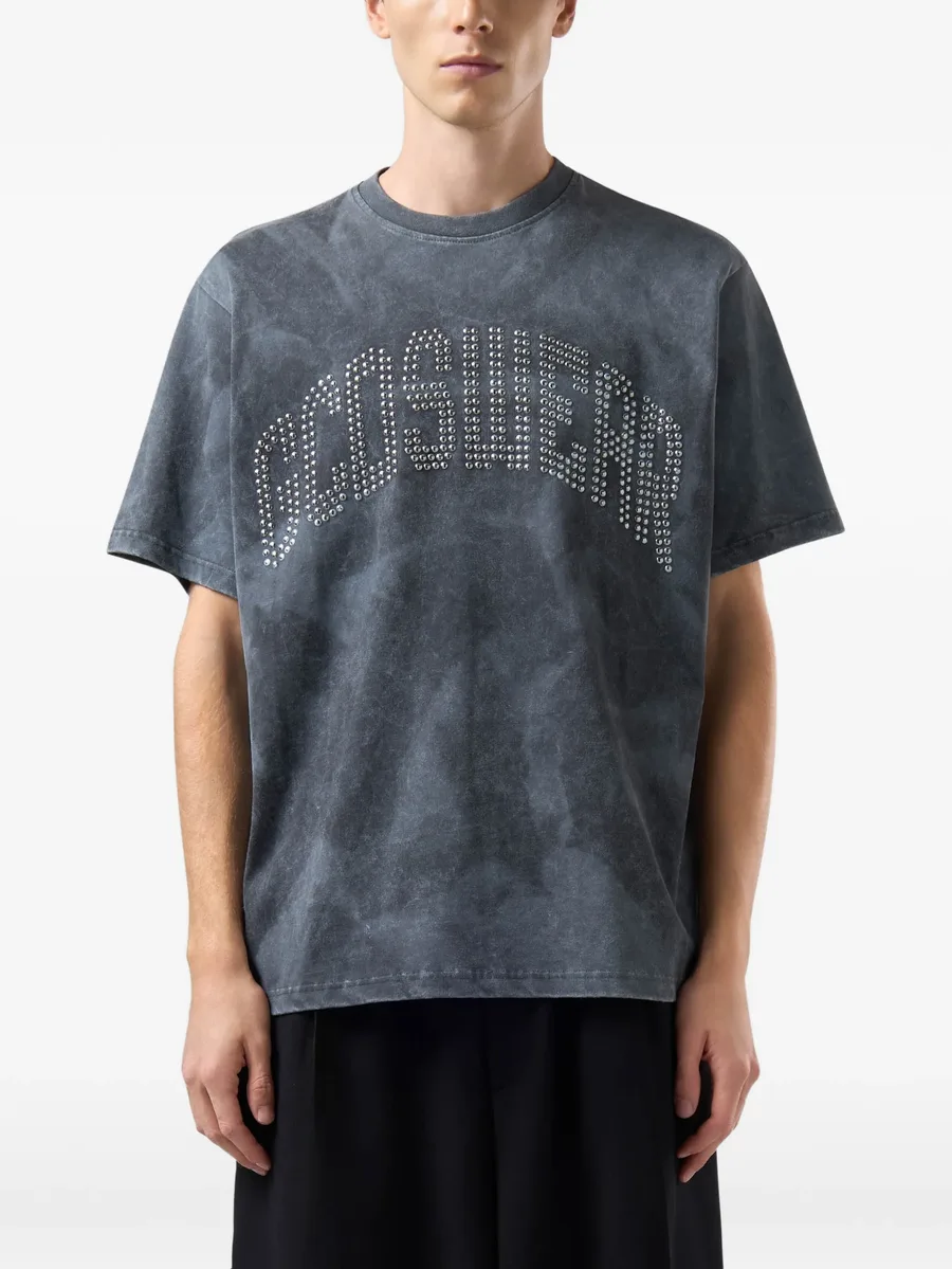 logo-studded washed T-shirt 3