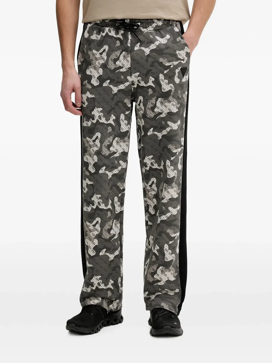 logo-print camouflage-pattern track pants 1