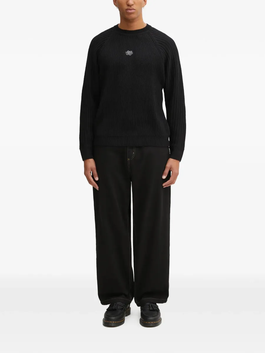 ribbed embroidered sweater 4